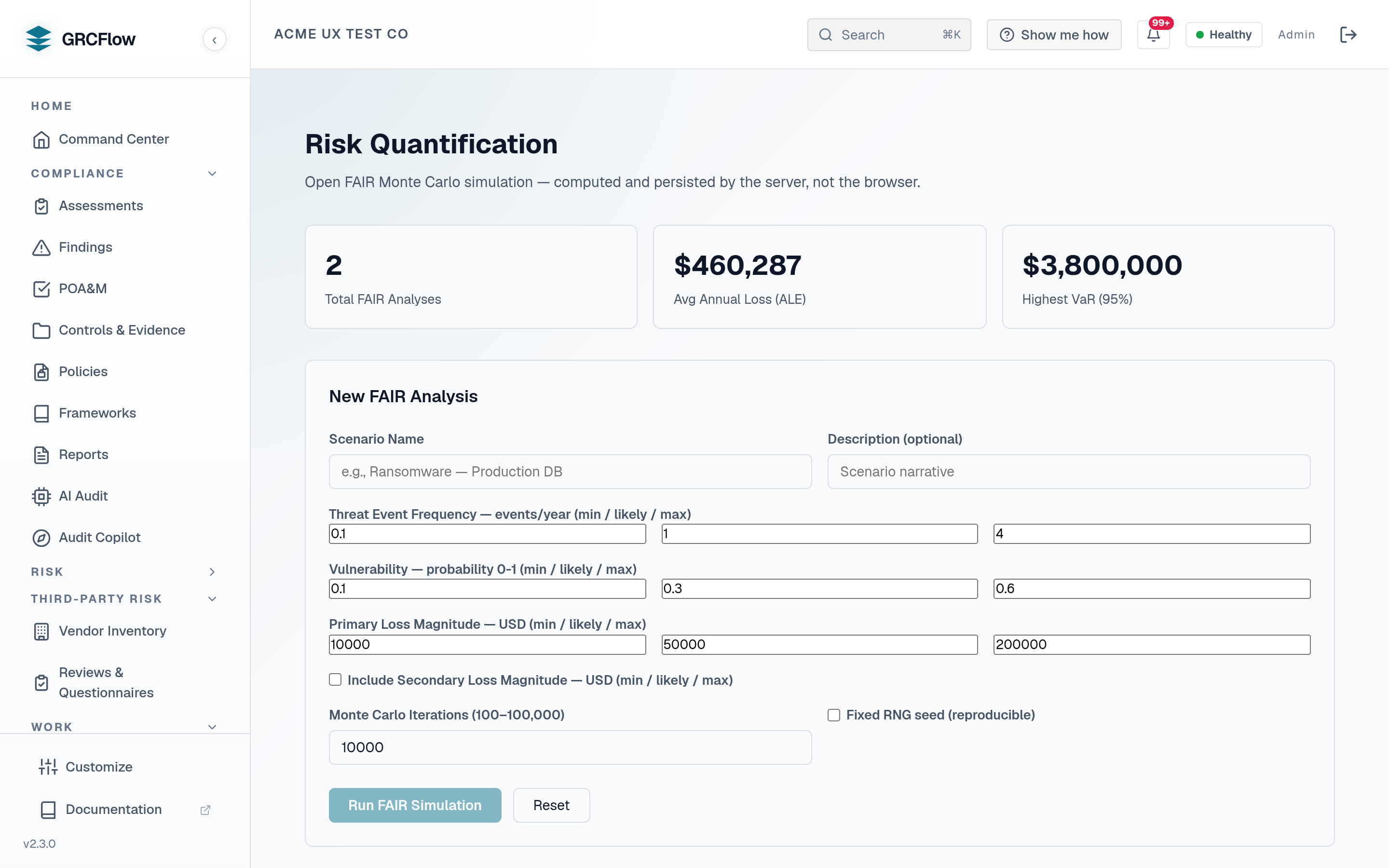 Risk Quantification