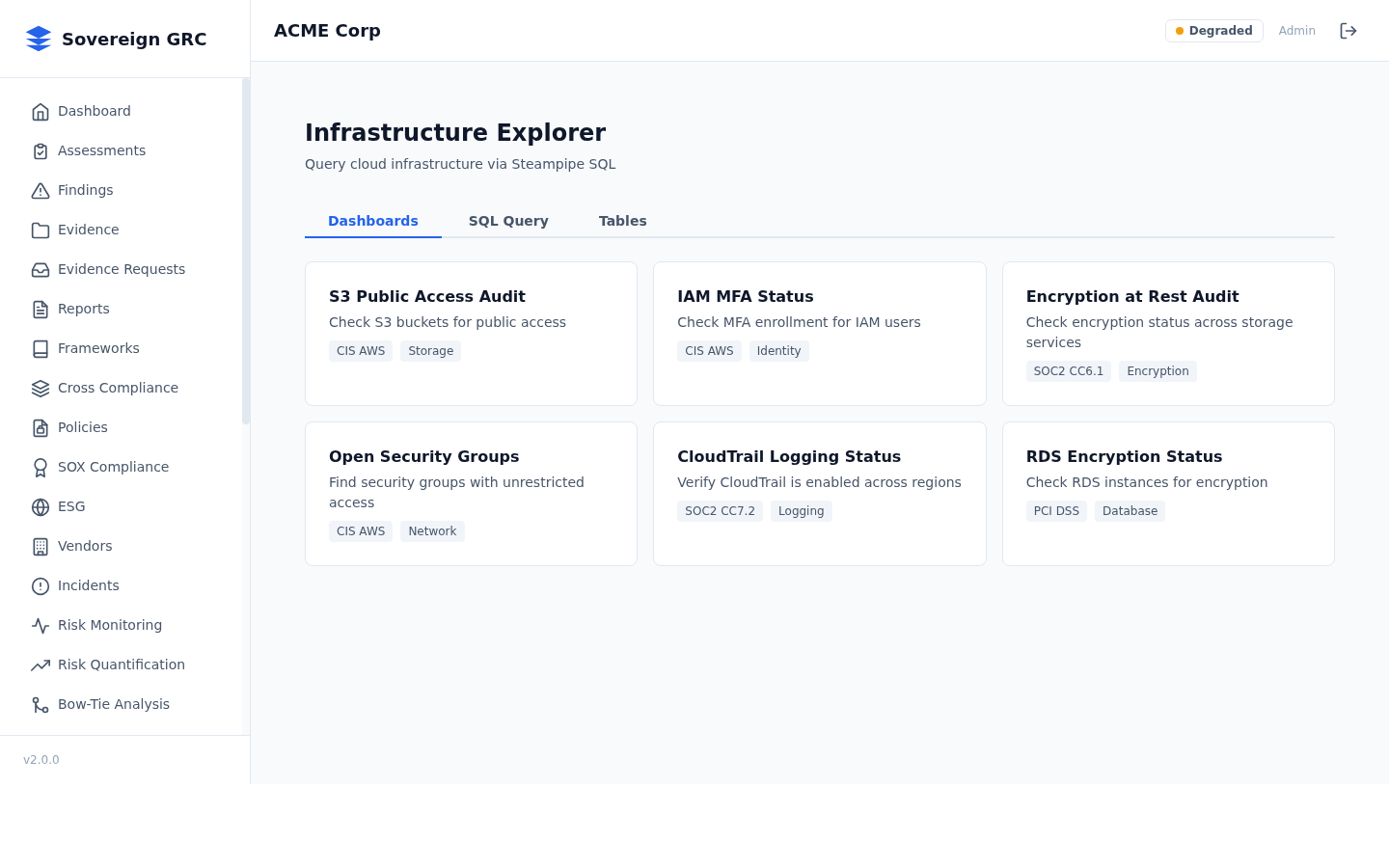 Infrastructure Explorer