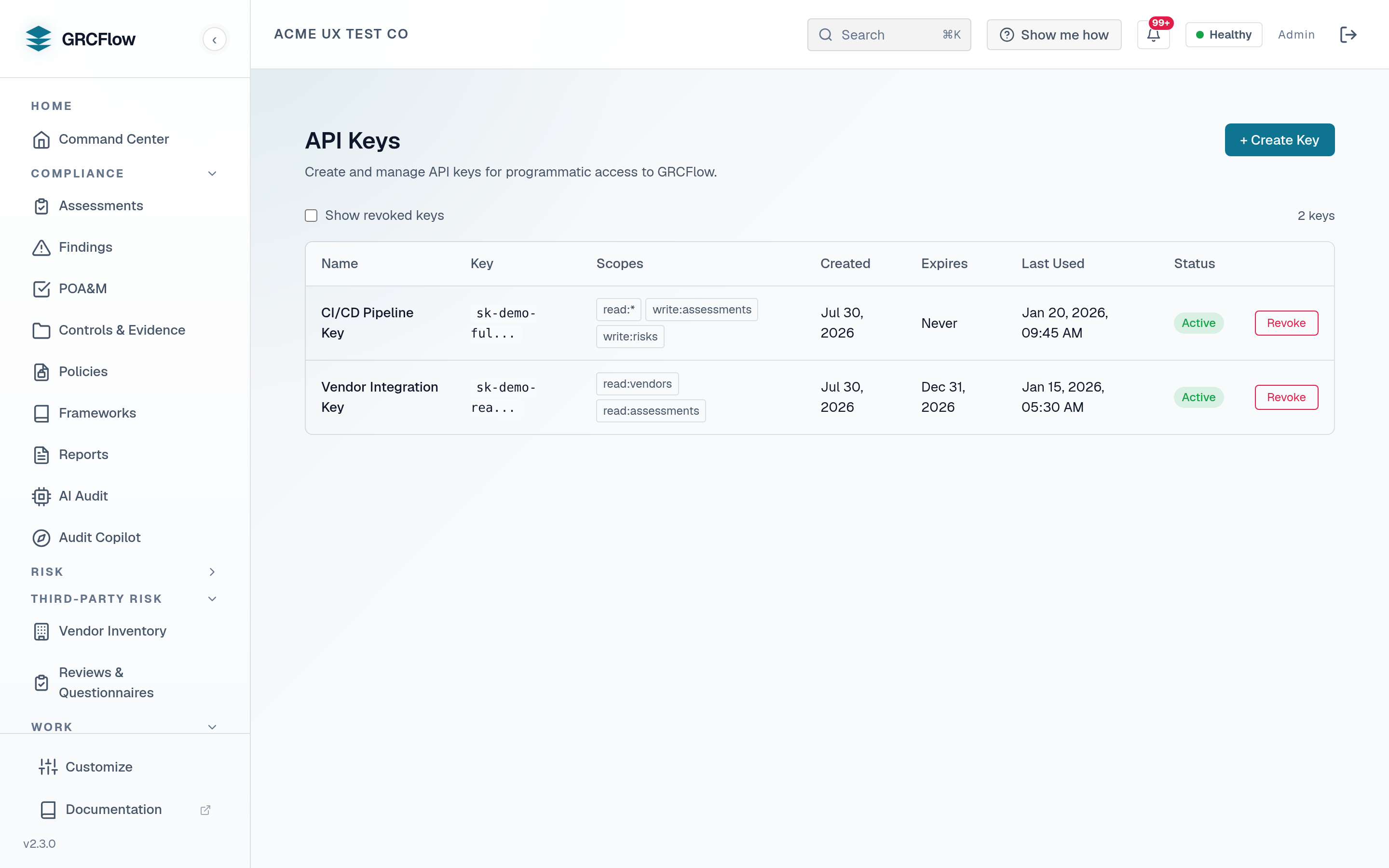 API Keys